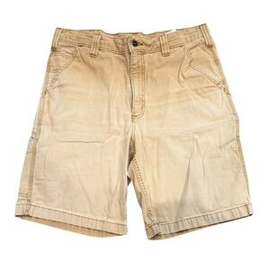 Carhartt | Beige Flat Front Shorts